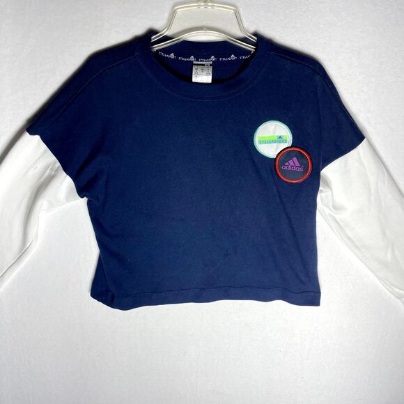 Adidas‎ STELLASPORT Navy Crewneck Women Size S - Picture 1 of 11